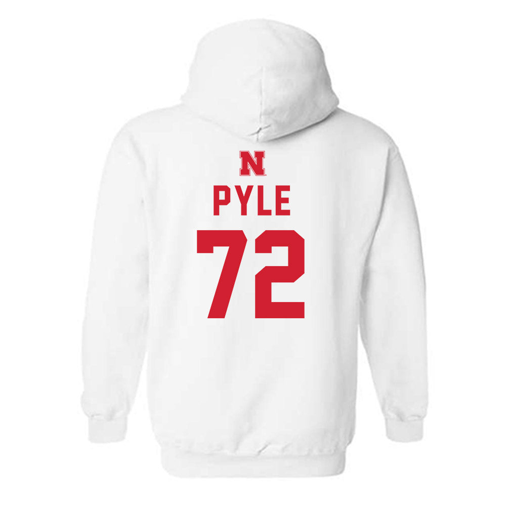Nebraska - NCAA Football : Gibson Pyle - Sports Shersey Hooded Sweatshirt-1
