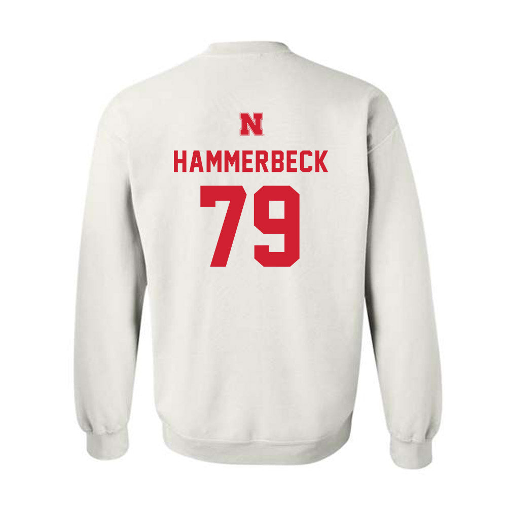 Nebraska - NCAA Football : Shawn Hammerbeck - Sports Shersey Crewneck Sweatshirt-1