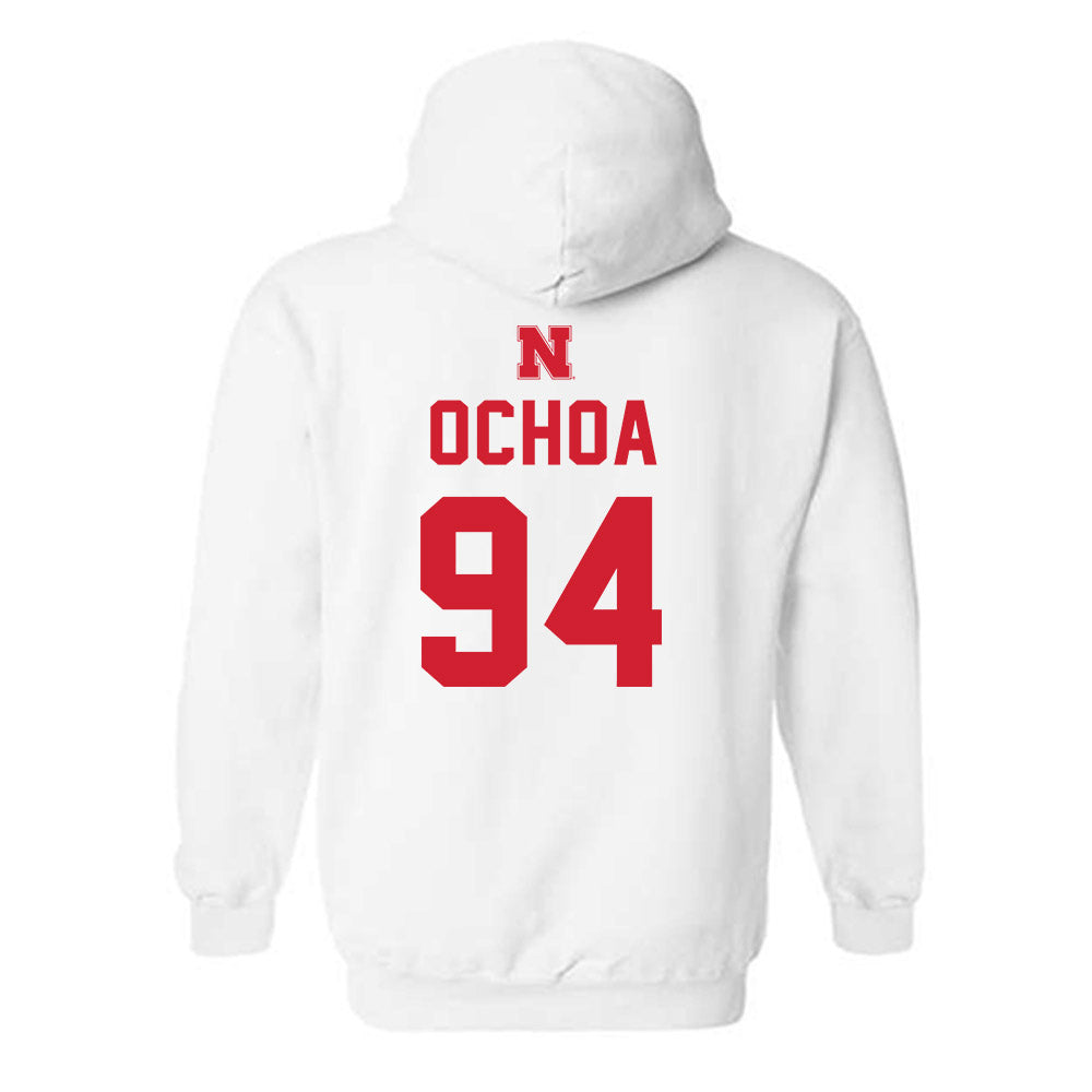 Nebraska - NCAA Football : Jordan Ochoa - Sports Shersey Hooded Sweatshirt-1