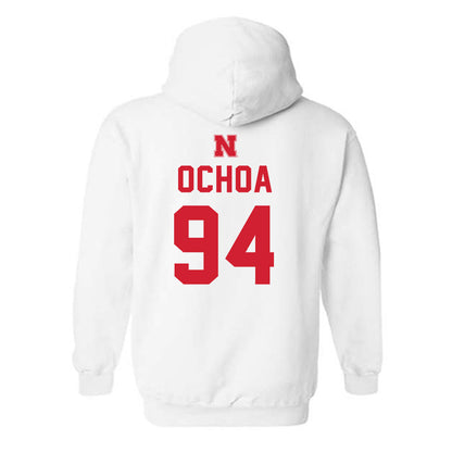 Nebraska - NCAA Football : Jordan Ochoa - Sports Shersey Hooded Sweatshirt-1