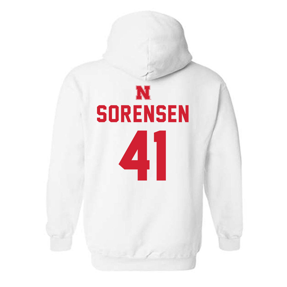 Nebraska - NCAA Football : Luke Sorensen - Sports Shersey Hooded Sweatshirt-1
