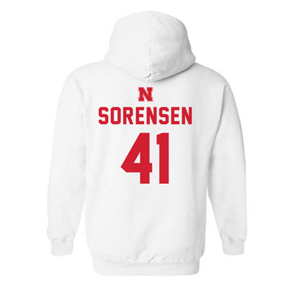 Nebraska - NCAA Football : Luke Sorensen - Sports Shersey Hooded Sweatshirt-1