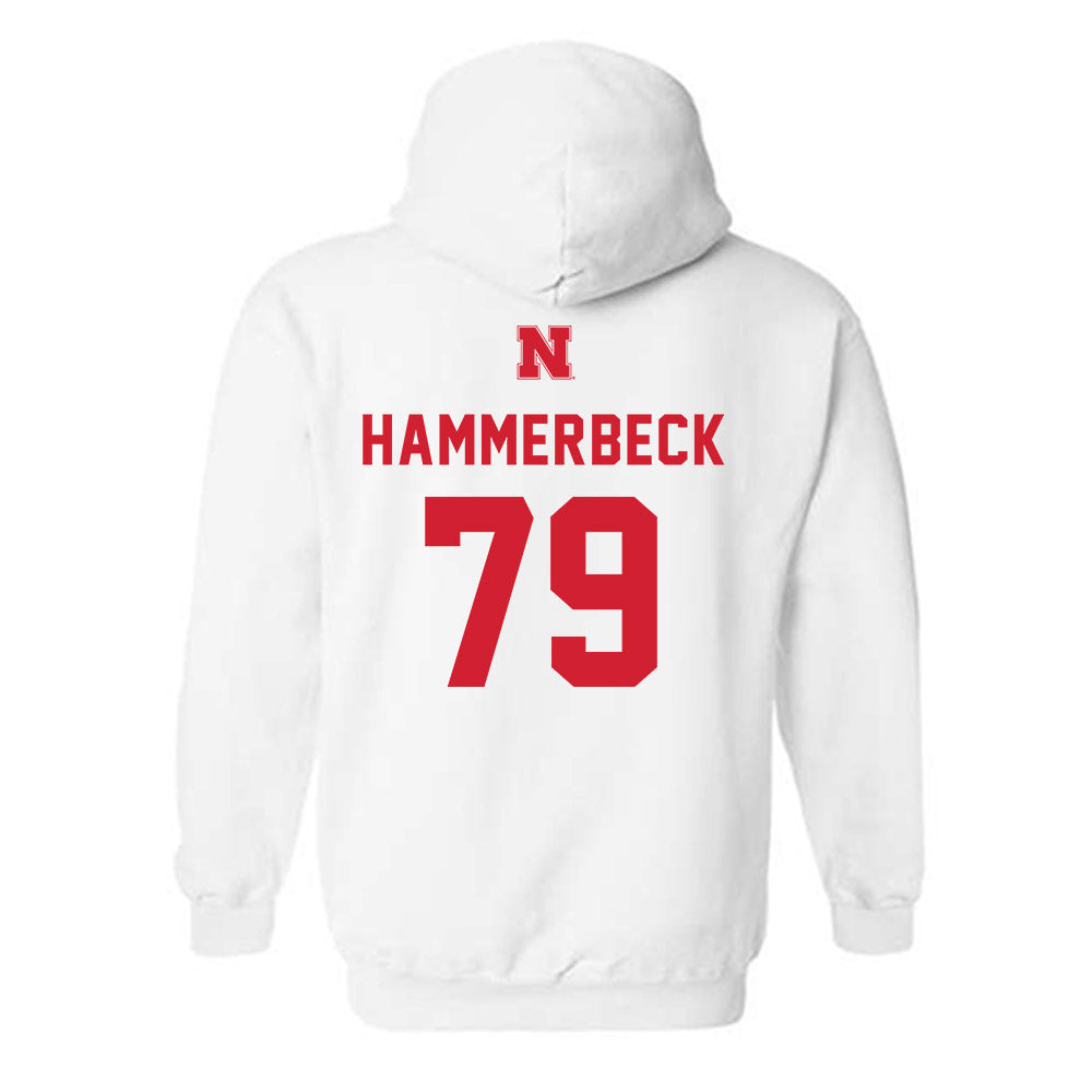 Nebraska - NCAA Football : Shawn Hammerbeck - Sports Shersey Hooded Sweatshirt-1