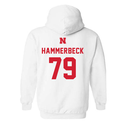 Nebraska - NCAA Football : Shawn Hammerbeck - Sports Shersey Hooded Sweatshirt-1