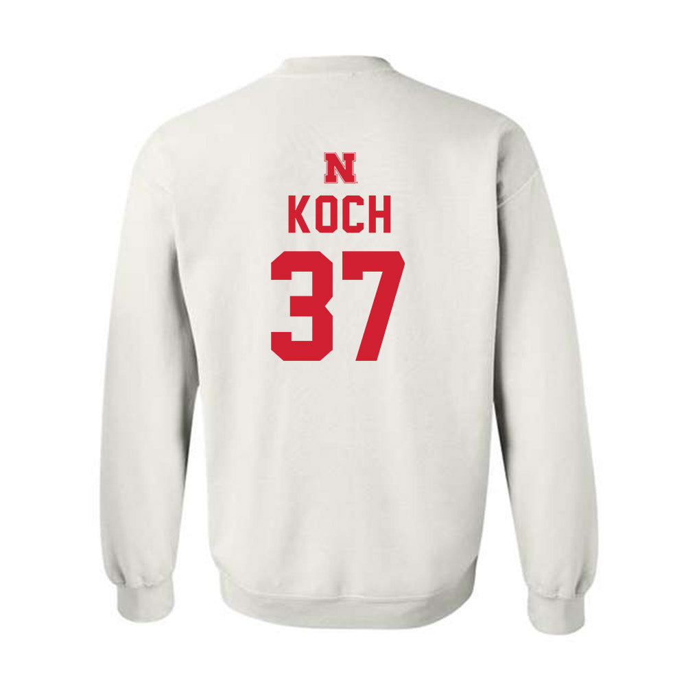 Nebraska - NCAA Football : Kamdyn Koch - Sports Shersey Crewneck Sweatshirt-1