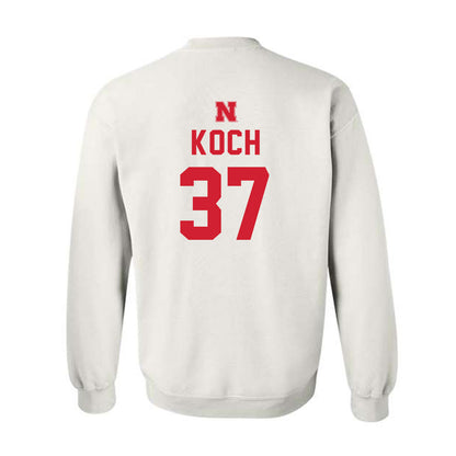 Nebraska - NCAA Football : Kamdyn Koch - Sports Shersey Crewneck Sweatshirt-1