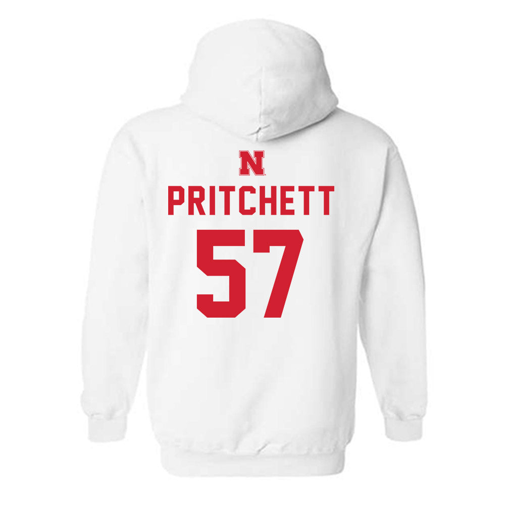 Nebraska - NCAA Football : Elijah Pritchett - Sports Shersey Hooded Sweatshirt-1