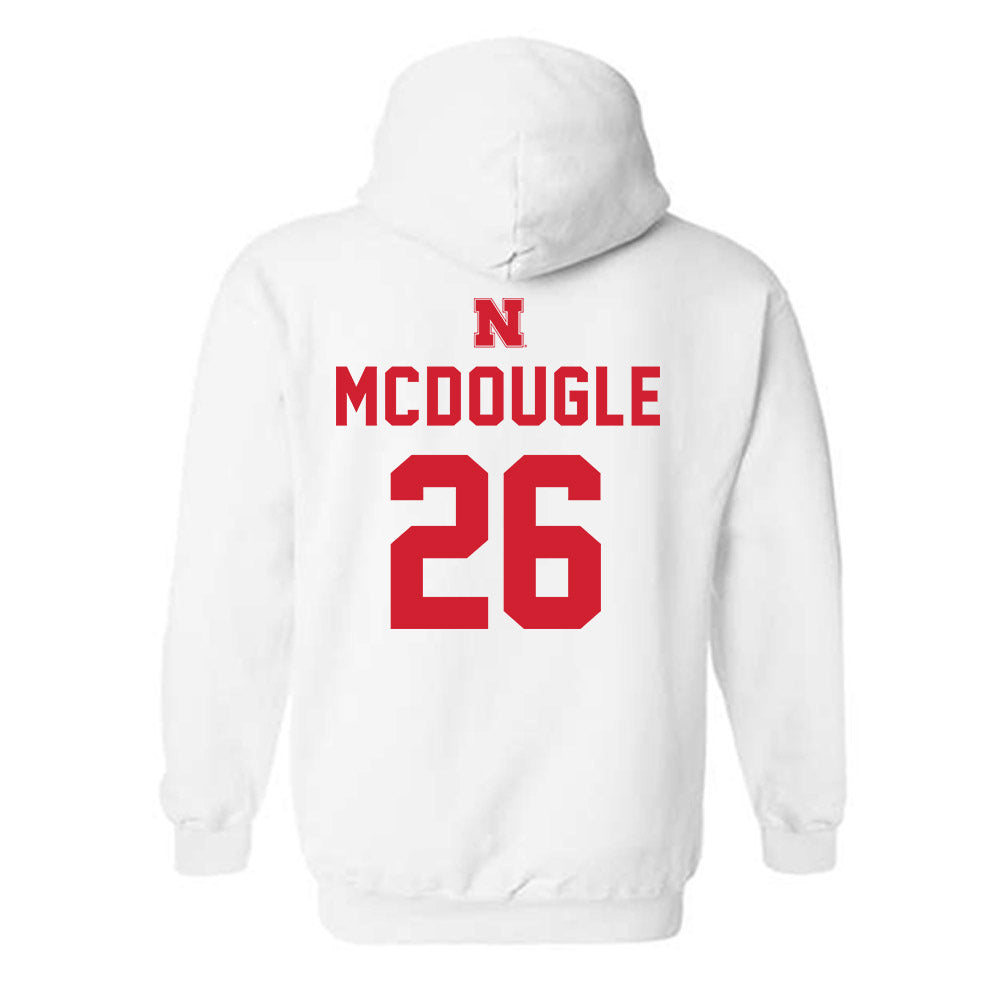 Nebraska - NCAA Football : Dwayne Mcdougle - Sports Shersey Hooded Sweatshirt-1