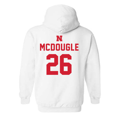 Nebraska - NCAA Football : Dwayne Mcdougle - Sports Shersey Hooded Sweatshirt-1