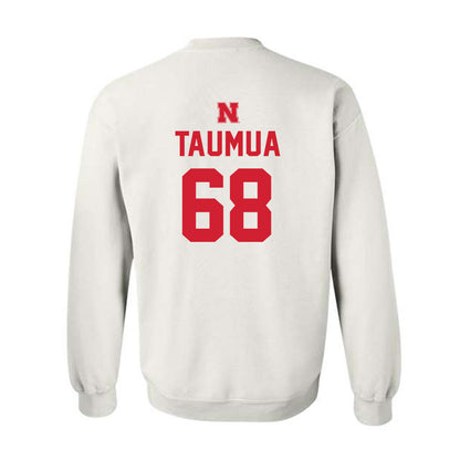 Nebraska - NCAA Football : Preston Taumua - Sports Shersey Crewneck Sweatshirt-1