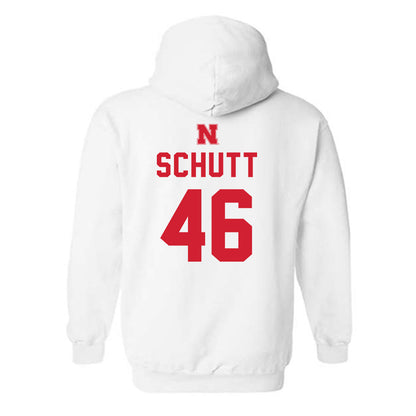 Nebraska - NCAA Football : Connor Schutt - Sports Shersey Hooded Sweatshirt-1