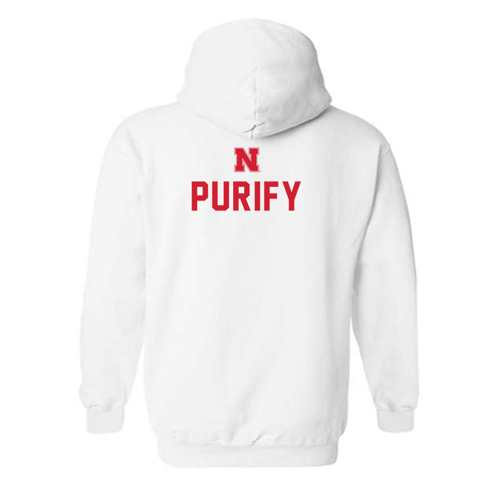 Nebraska - NCAA Football : Maurice Purify - Sports Shersey Hooded Sweatshirt-1