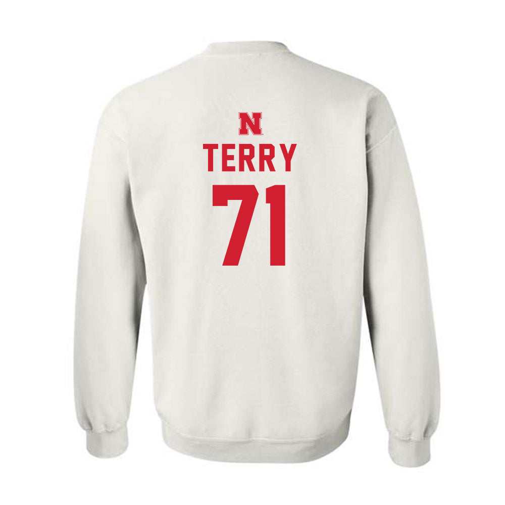 Nebraska - NCAA Football : Tyson Terry - Sports Shersey Crewneck Sweatshirt-1