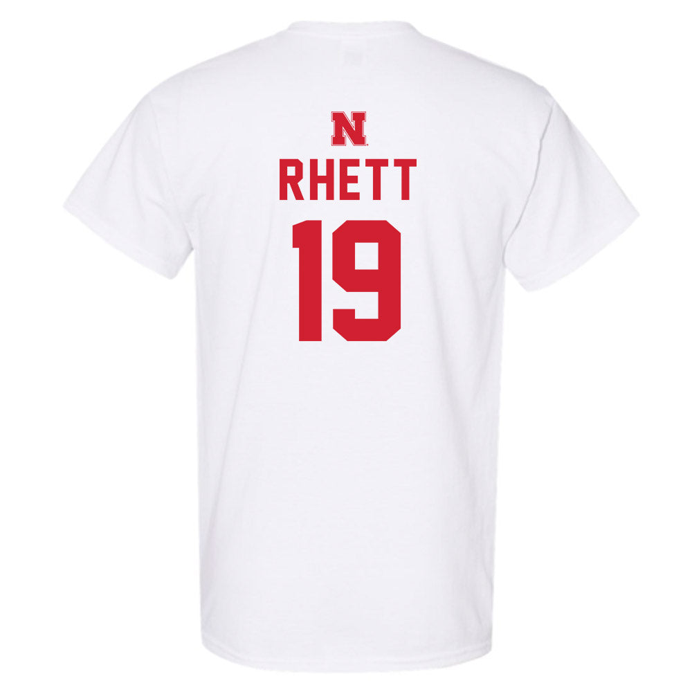 Nebraska - NCAA Football : Justyn Rhett - Sports Shersey T-Shirt-1