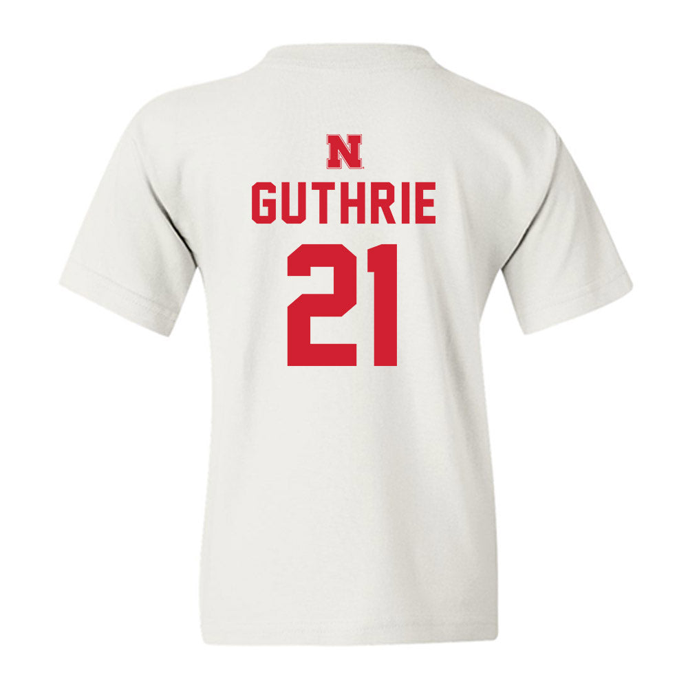 Nebraska - NCAA Football : Rex Guthrie - Sports Shersey Youth T-Shirt-1