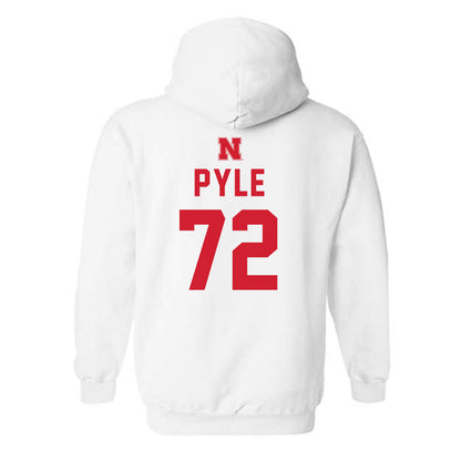 Nebraska - NCAA Football : Gibson Pyle - Sports Shersey Hooded Sweatshirt-1