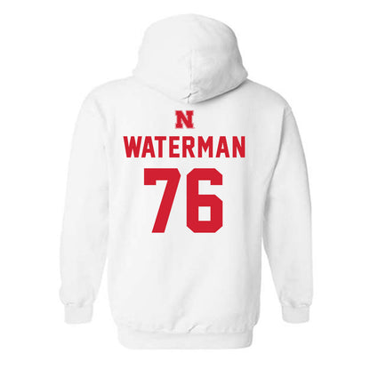 Nebraska - NCAA Football : Rex Waterman - Sports Shersey Hooded Sweatshirt-1