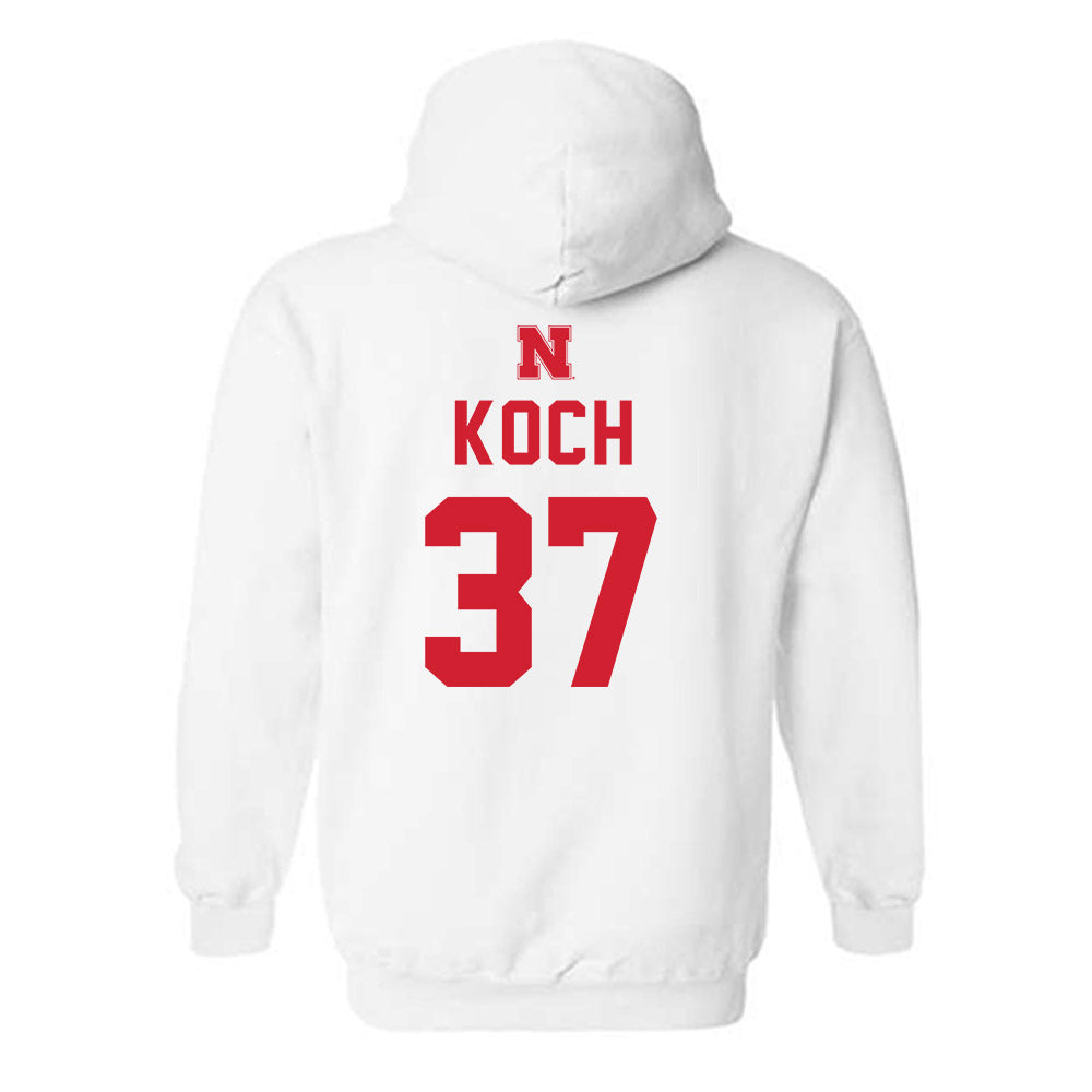Nebraska - NCAA Football : Kamdyn Koch - Sports Shersey Hooded Sweatshirt-1