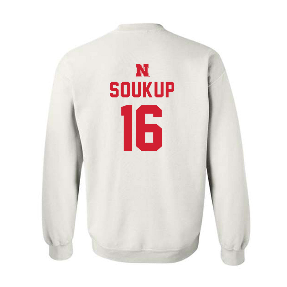 Nebraska - NCAA Football : Bode Soukup - Sports Shersey Crewneck Sweatshirt-1