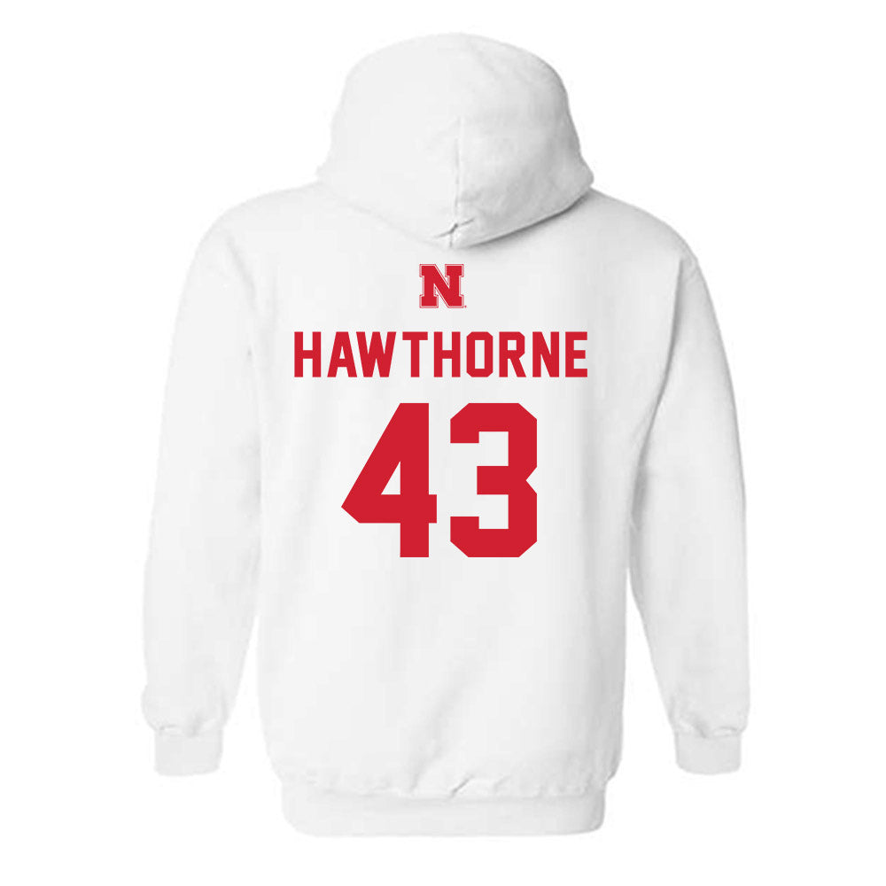 Nebraska - NCAA Football : Will Hawthorne - Sports Shersey Hooded Sweatshirt-1