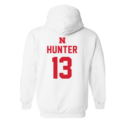 Nebraska - NCAA Football : Nyziah Hunter - Sports Shersey Hooded Sweatshirt-1