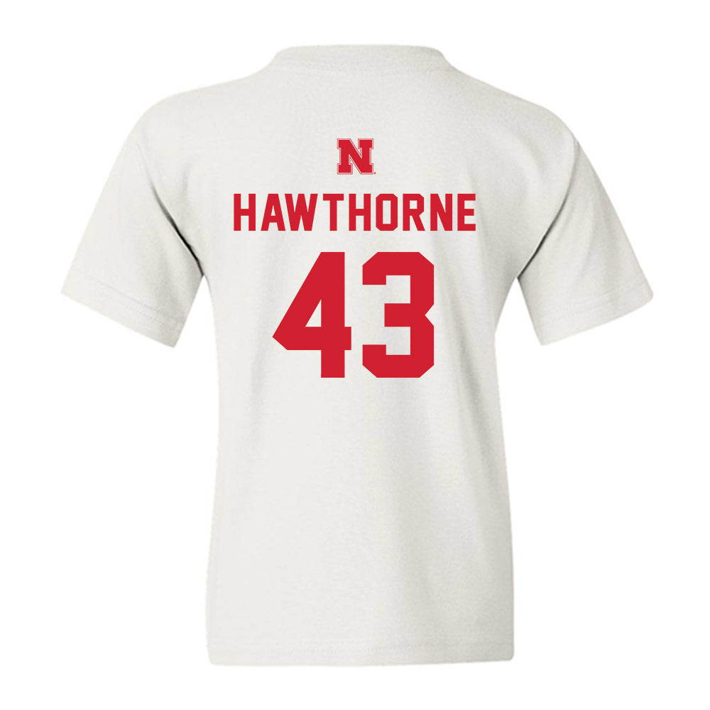 Nebraska - NCAA Football : Will Hawthorne - Sports Shersey Youth T-Shirt-1