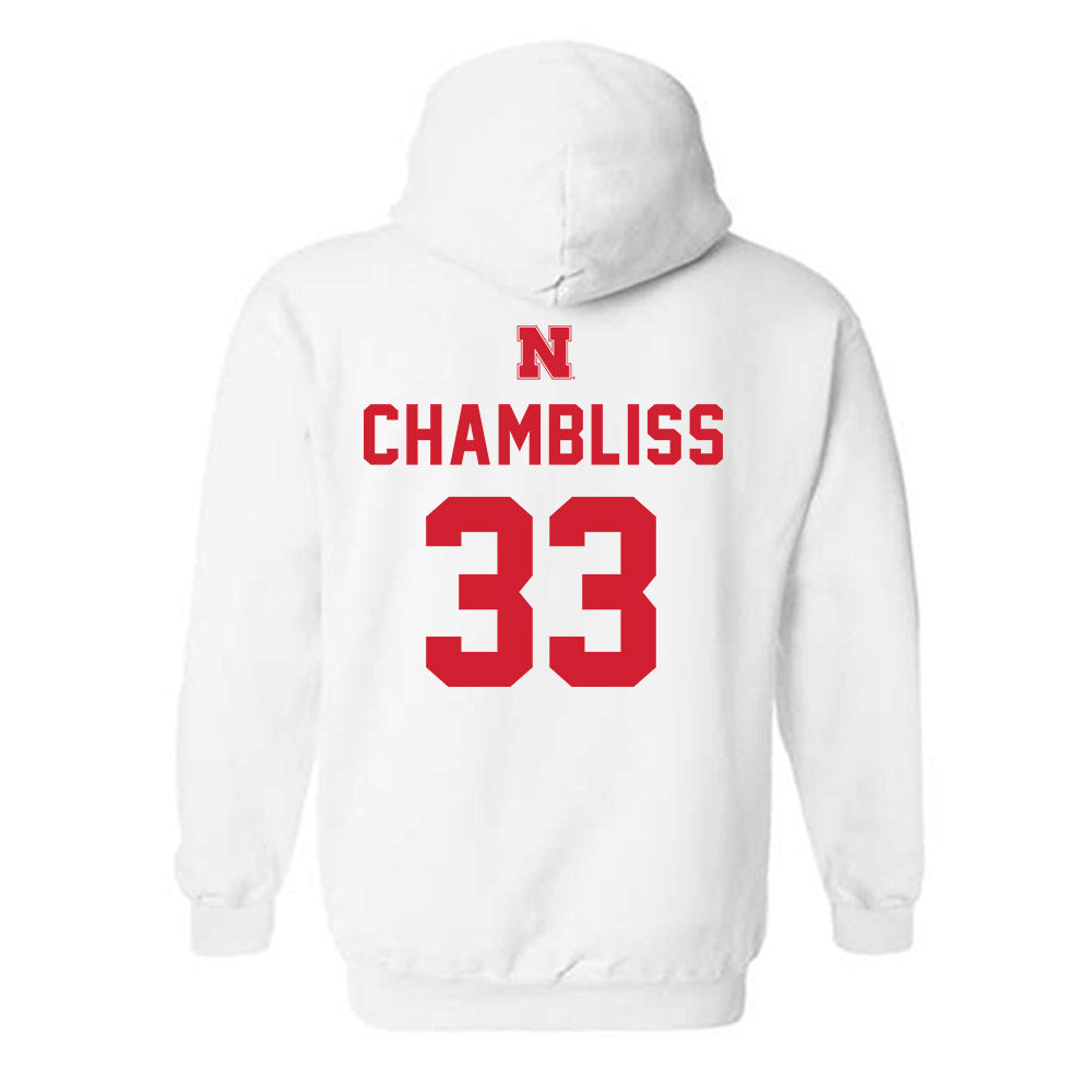 Nebraska - NCAA Football : Owen Chambliss - Sports Shersey Hooded Sweatshirt-1