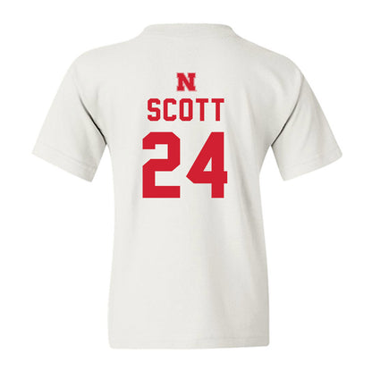 Nebraska - NCAA Football : Nalin Scott - Sports Shersey Youth T-Shirt-1
