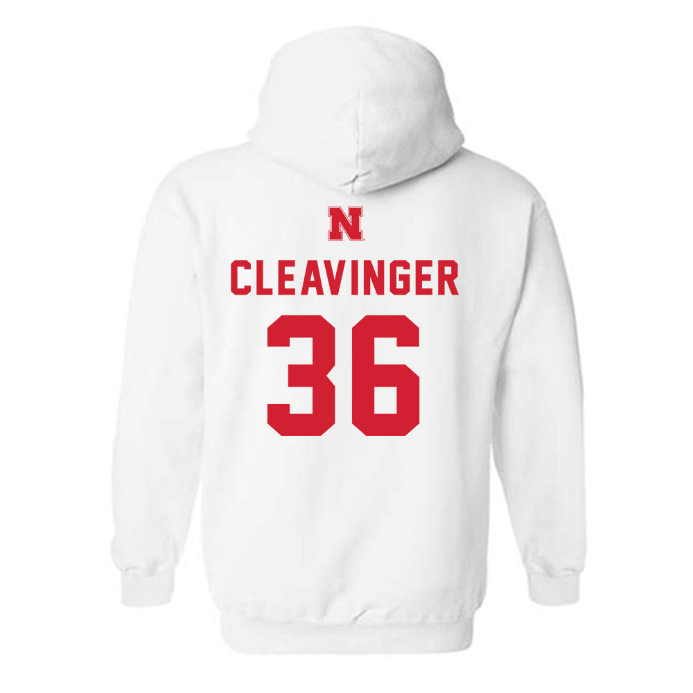 Nebraska - NCAA Baseball : Grant Cleavinger - Sports Shersey Hooded Sweatshirt-1
