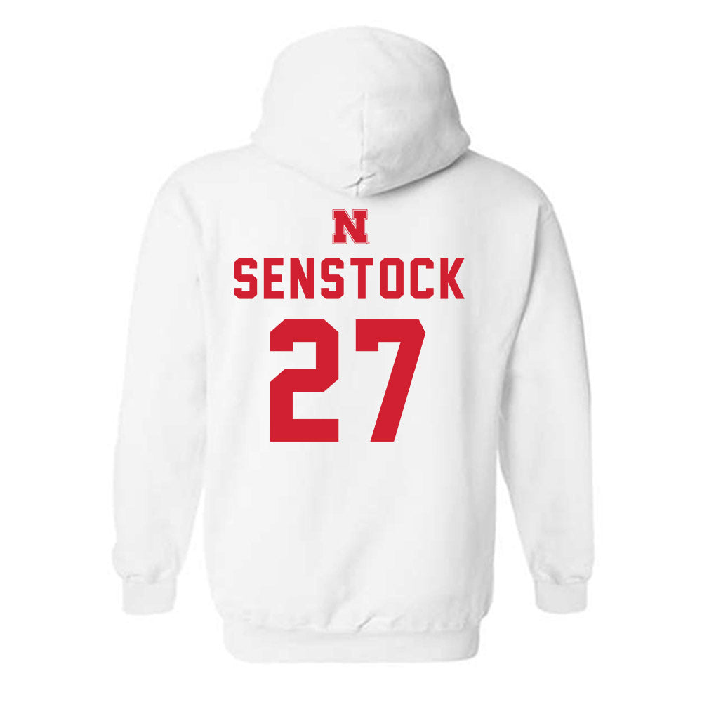 Nebraska - NCAA Baseball : Joey Senstock - Sports Shersey Hooded Sweatshirt-1