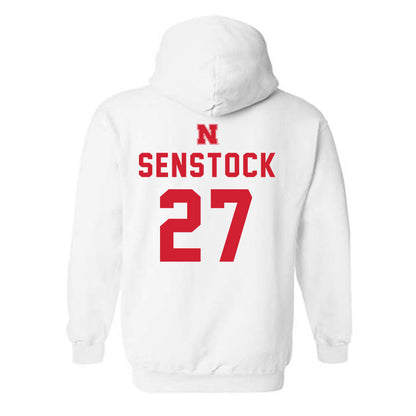 Nebraska - NCAA Baseball : Joey Senstock - Sports Shersey Hooded Sweatshirt-1