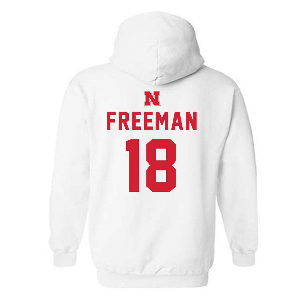 Nebraska - NCAA Baseball : Preston Freeman Freeman - Sports Shersey Hooded Sweatshirt-1
