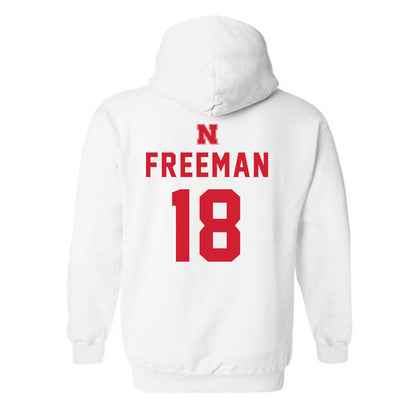 Nebraska - NCAA Baseball : Preston Freeman Freeman - Sports Shersey Hooded Sweatshirt-1