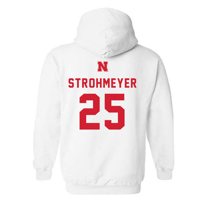 Nebraska - NCAA Baseball : Reed Strohmeyer - Sports Shersey Hooded Sweatshirt-1