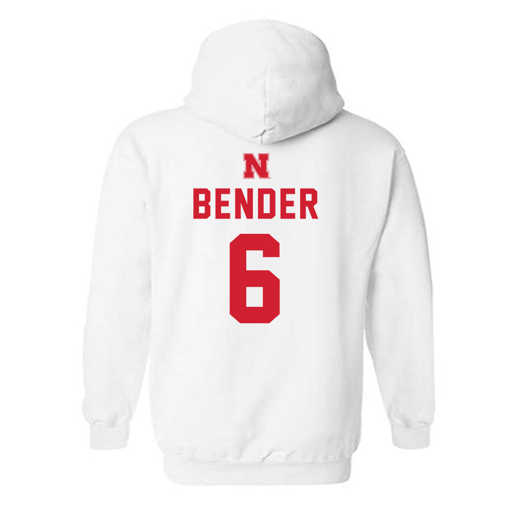 Nebraska - NCAA Baseball : Pryce Bender - Sports Shersey Hooded Sweatshirt-1
