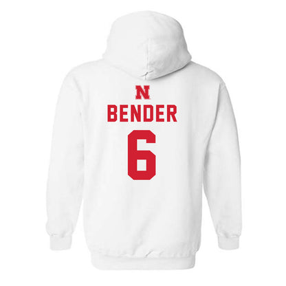 Nebraska - NCAA Baseball : Pryce Bender - Sports Shersey Hooded Sweatshirt-1