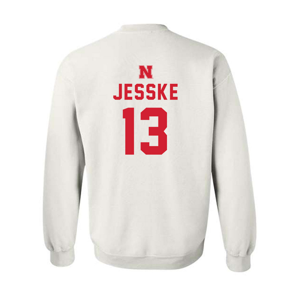 Nebraska - NCAA Baseball : Will Jesske - Sports Shersey Crewneck Sweatshirt-1