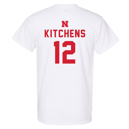 Nebraska - NCAA Baseball : Cole Kitchens - Sports Shersey T-Shirt-1