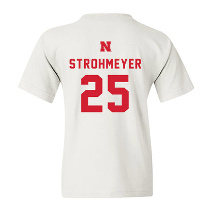 Nebraska - NCAA Baseball : Reed Strohmeyer - Sports Shersey Youth T-Shirt-1