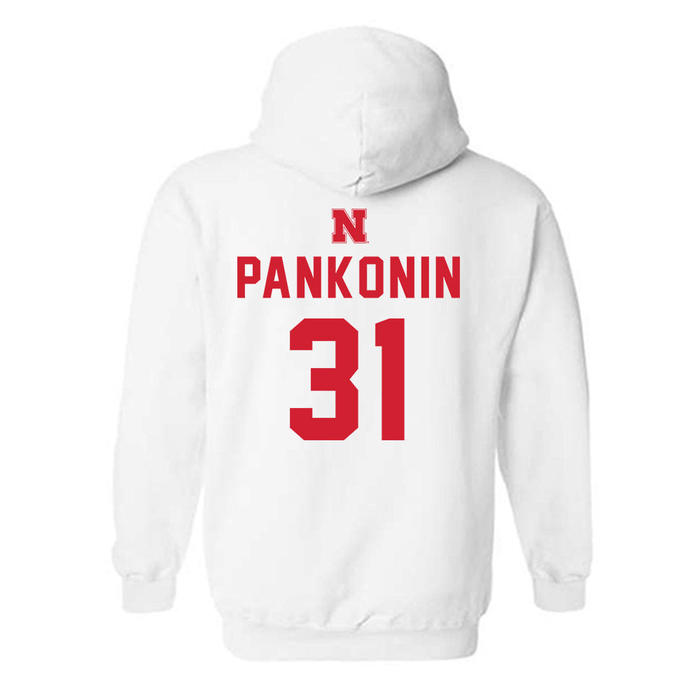 Nebraska - NCAA Baseball : Auden Pankonin - Sports Shersey Hooded Sweatshirt-1