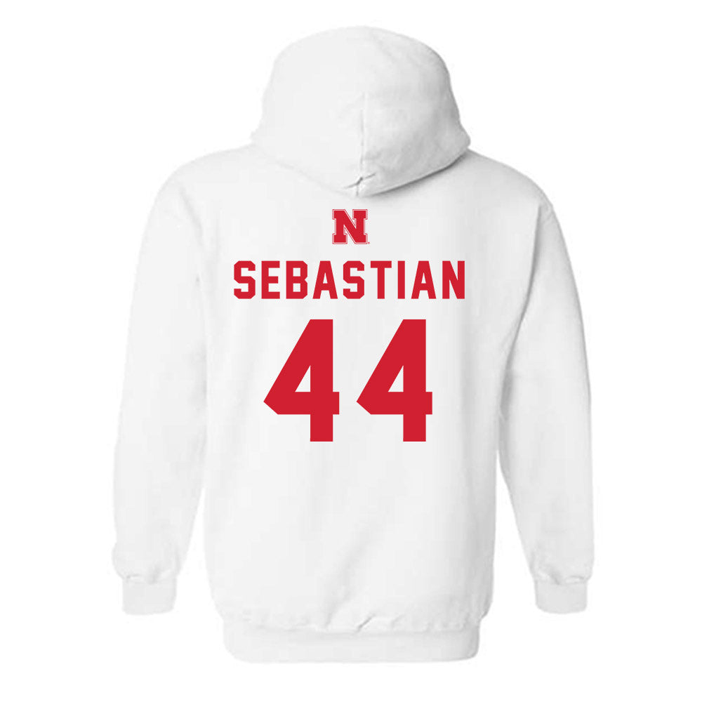 Nebraska - NCAA Baseball : Blake Sebastian - Sports Shersey Hooded Sweatshirt-1