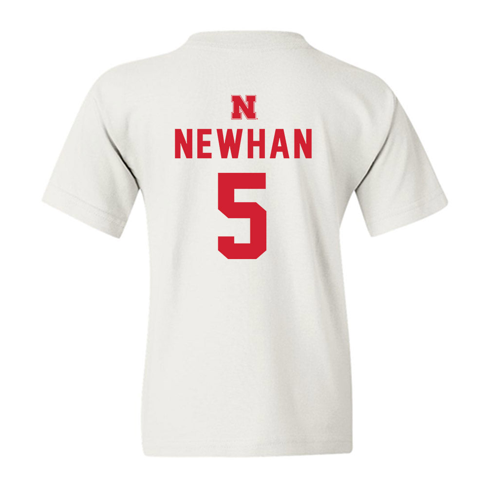 Nebraska - NCAA Baseball : Nico Newhan - Sports Shersey Youth T-Shirt-1
