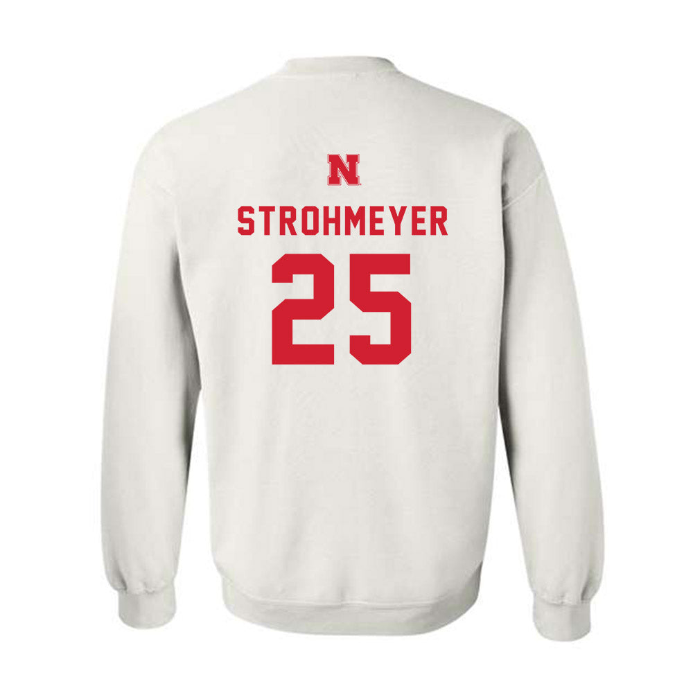 Nebraska - NCAA Baseball : Reed Strohmeyer - Sports Shersey Crewneck Sweatshirt-1