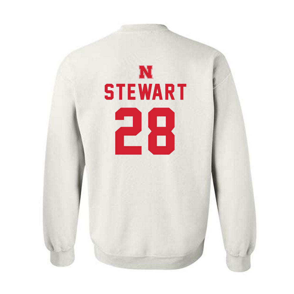 Nebraska - NCAA Baseball : Braxton Stewart - Sports Shersey Crewneck Sweatshirt-1