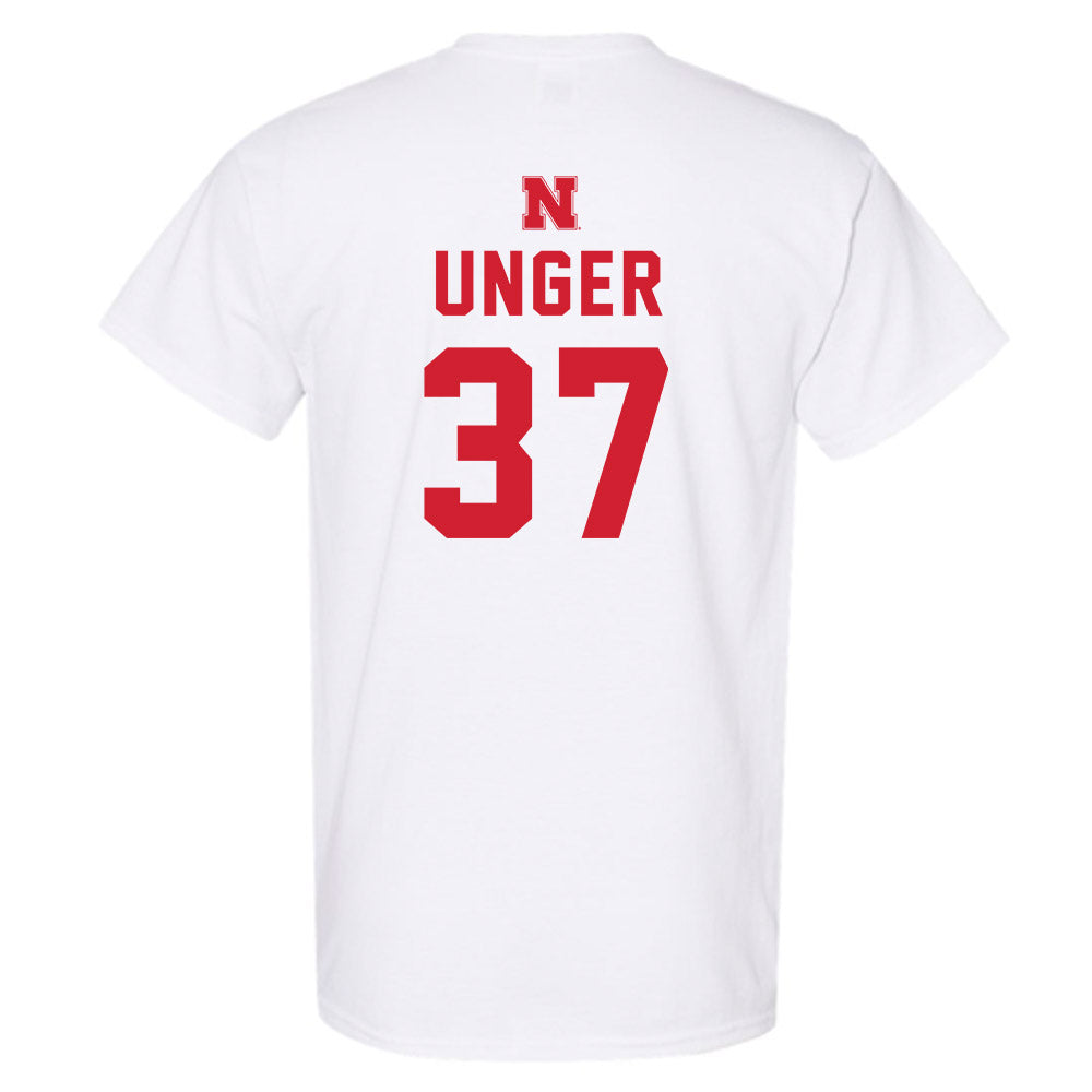 Nebraska - NCAA Baseball : J'Shawn Unger - Sports Shersey T-Shirt-1