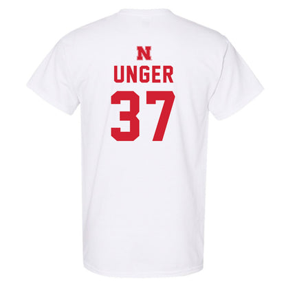 Nebraska - NCAA Baseball : J'Shawn Unger - Sports Shersey T-Shirt-1