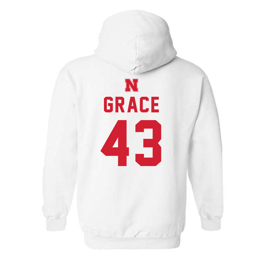 Nebraska - NCAA Baseball : Cooper Grace - Sports Shersey Hooded Sweatshirt-1