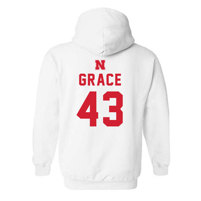 Nebraska - NCAA Baseball : Cooper Grace - Sports Shersey Hooded Sweatshirt-1