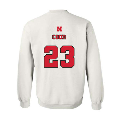 Nebraska - NCAA Softball : Hannah Coor - Sports Shersey Crewneck Sweatshirt-1
