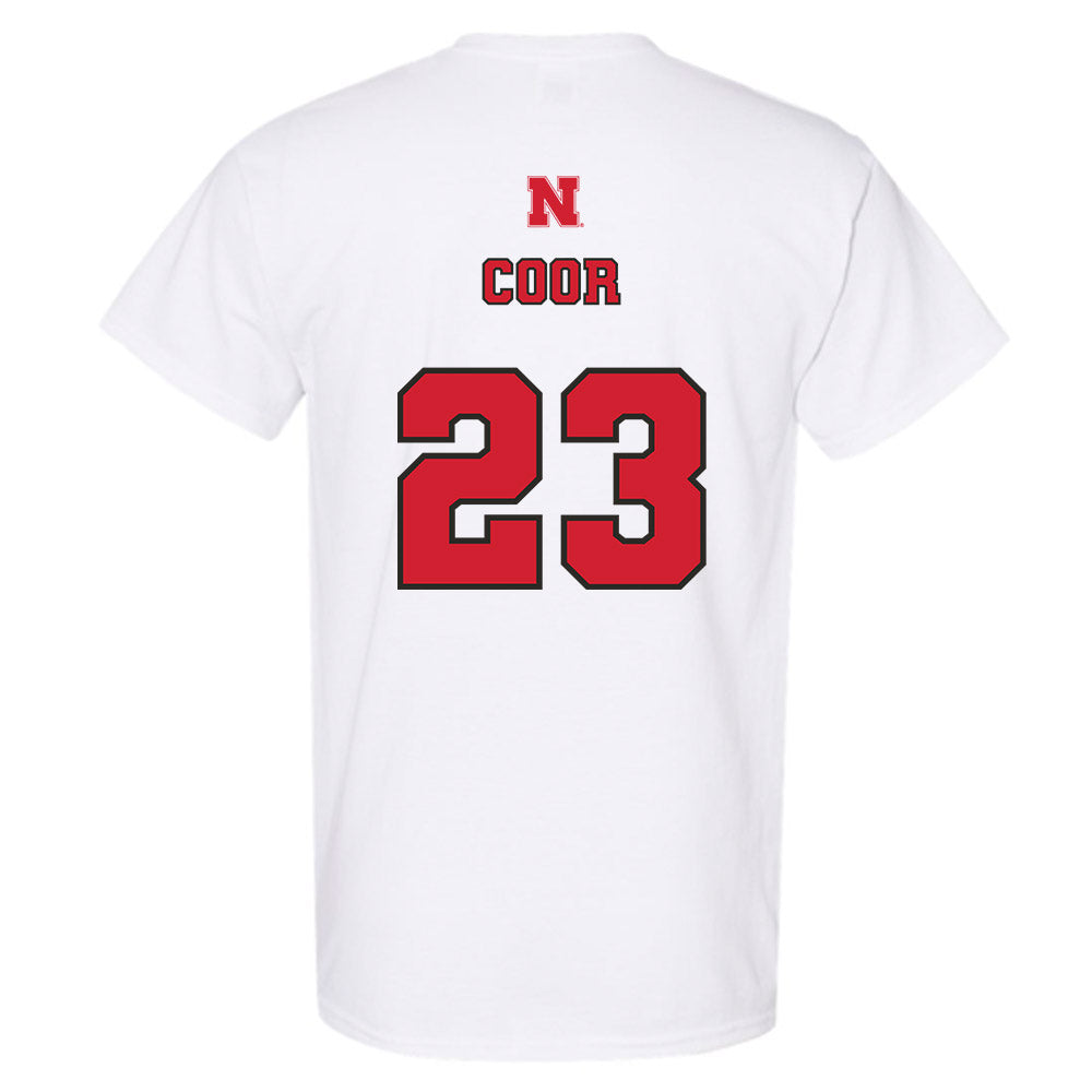Nebraska - NCAA Softball : Hannah Coor - Sports Shersey T-Shirt-1